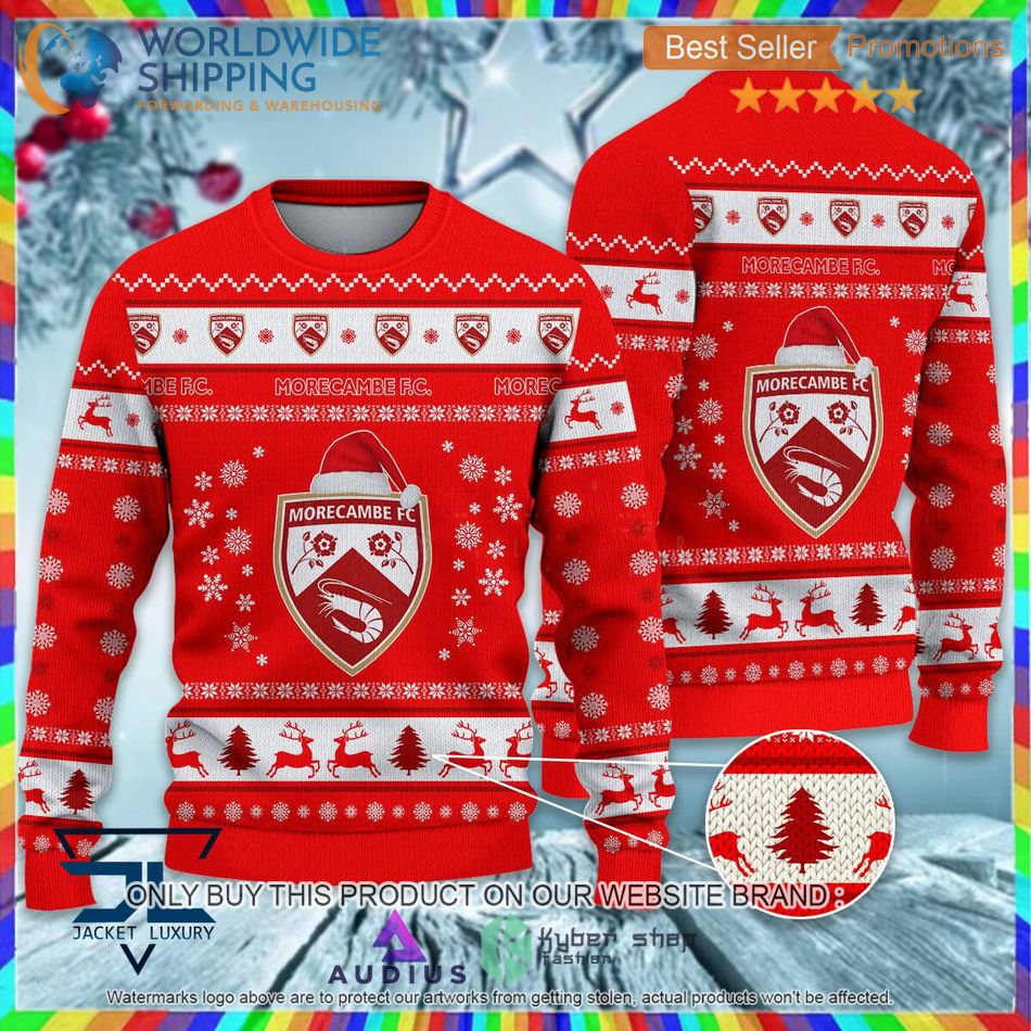 morecambe f c efl ugly christmas sweater 1 84245