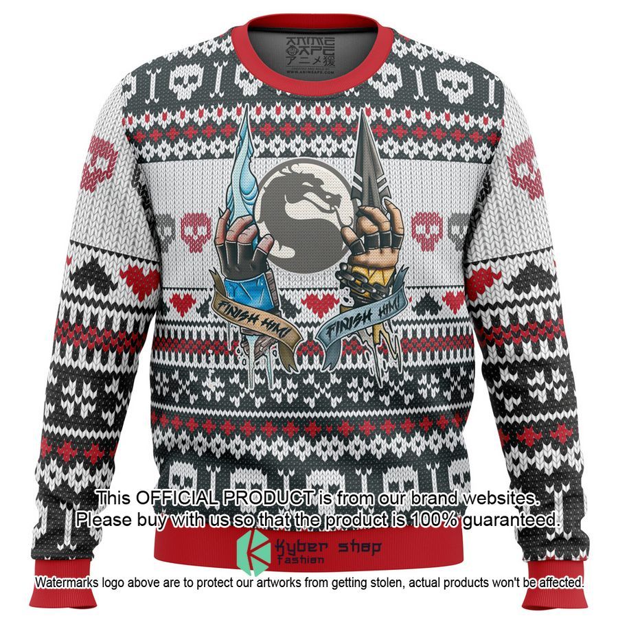 Mortal Kombat Finish Him Christmas Sweater