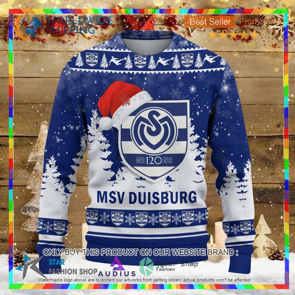 msv duisburg ugly christmas sweater 2 41408