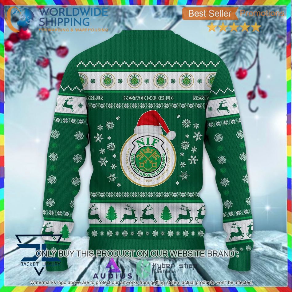 Naestved Boldklub Super League & Danish 1st Division Ugly Sweater 3 naestved boldklub super league danish 1st division ugly sweater 3 42026