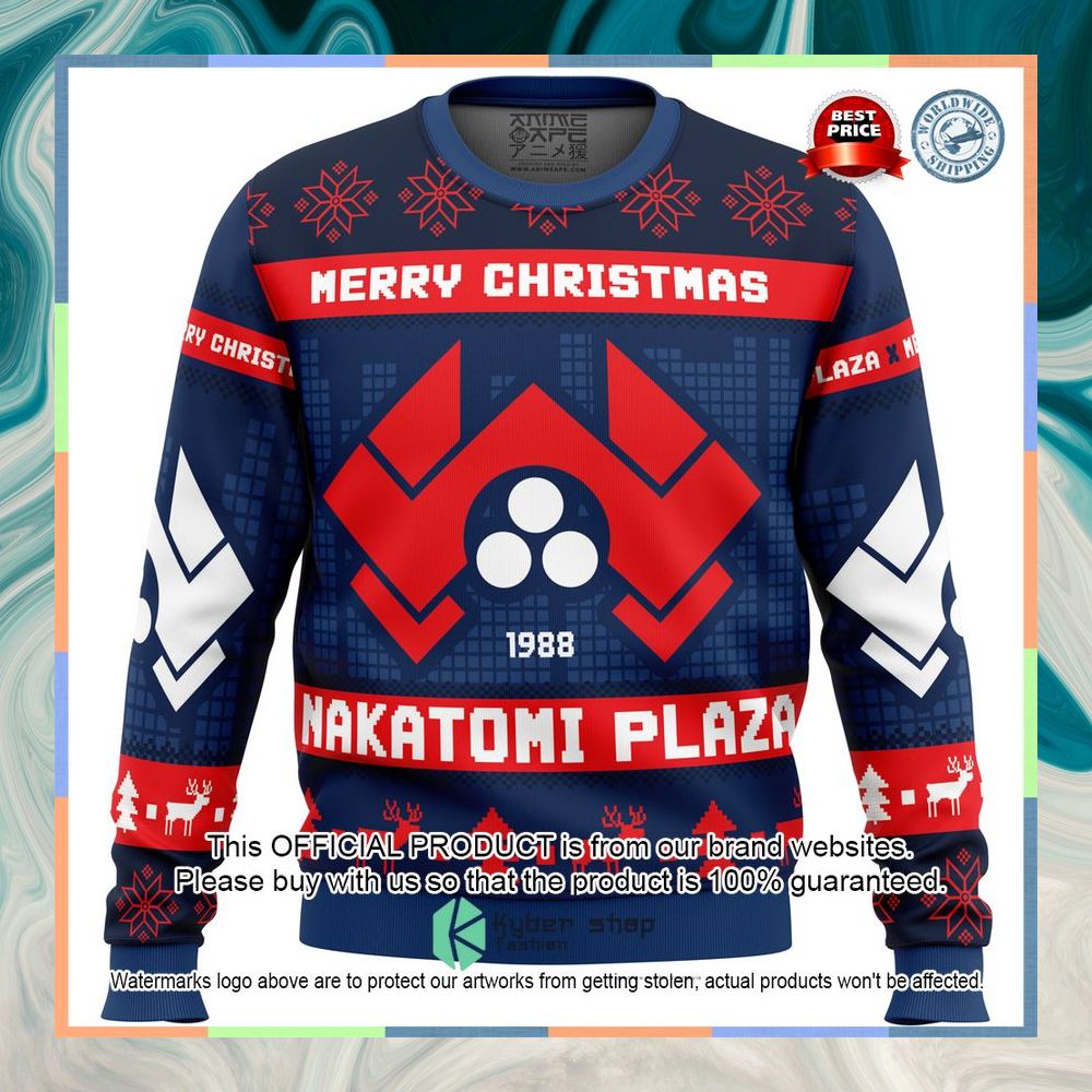 Nakatomi Plaza Die Hard Christmas Sweater 6 Nakatomi Plaza Die Hard Christmas Sweater word1