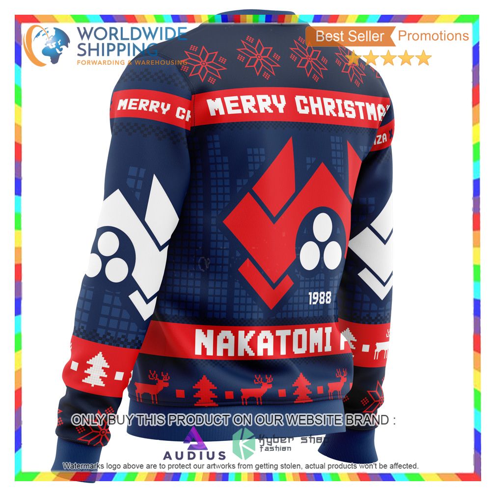 Nakatomi Plaza Die Hard Ugly Christmas Sweater 4 nakatomi plaza die hard ugly christmas sweater 4 5555
