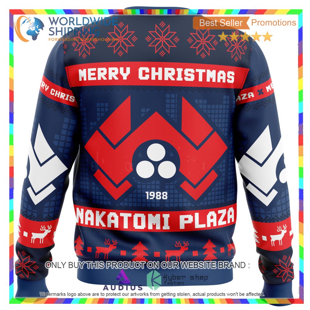 Nakatomi Plaza Die Hard Ugly Christmas Sweater 5 nakatomi plaza die hard ugly christmas sweater 5 7379