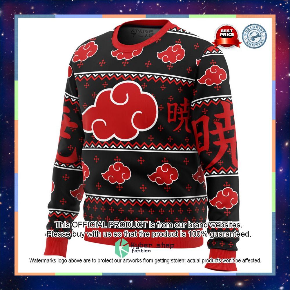 Naruto Akatsuki sign Sweater 6 Naruto Akatsuki sign Sweater word2