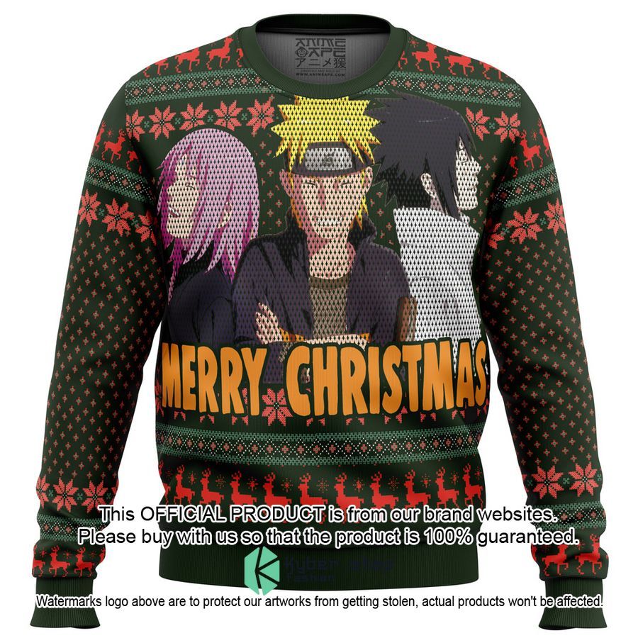 Naruto Squad 7 Christmas Sweater word3