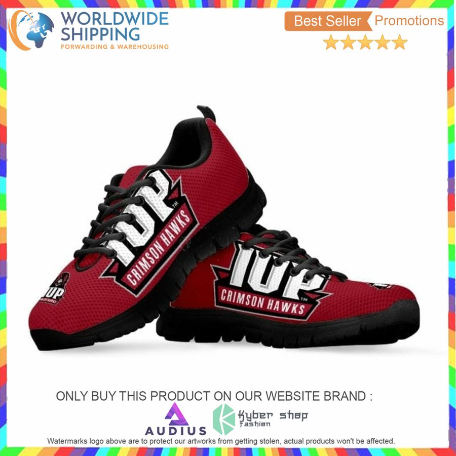 ncaa indiana university of pennsylvania crimson hawks sneaker shoes 2 73117