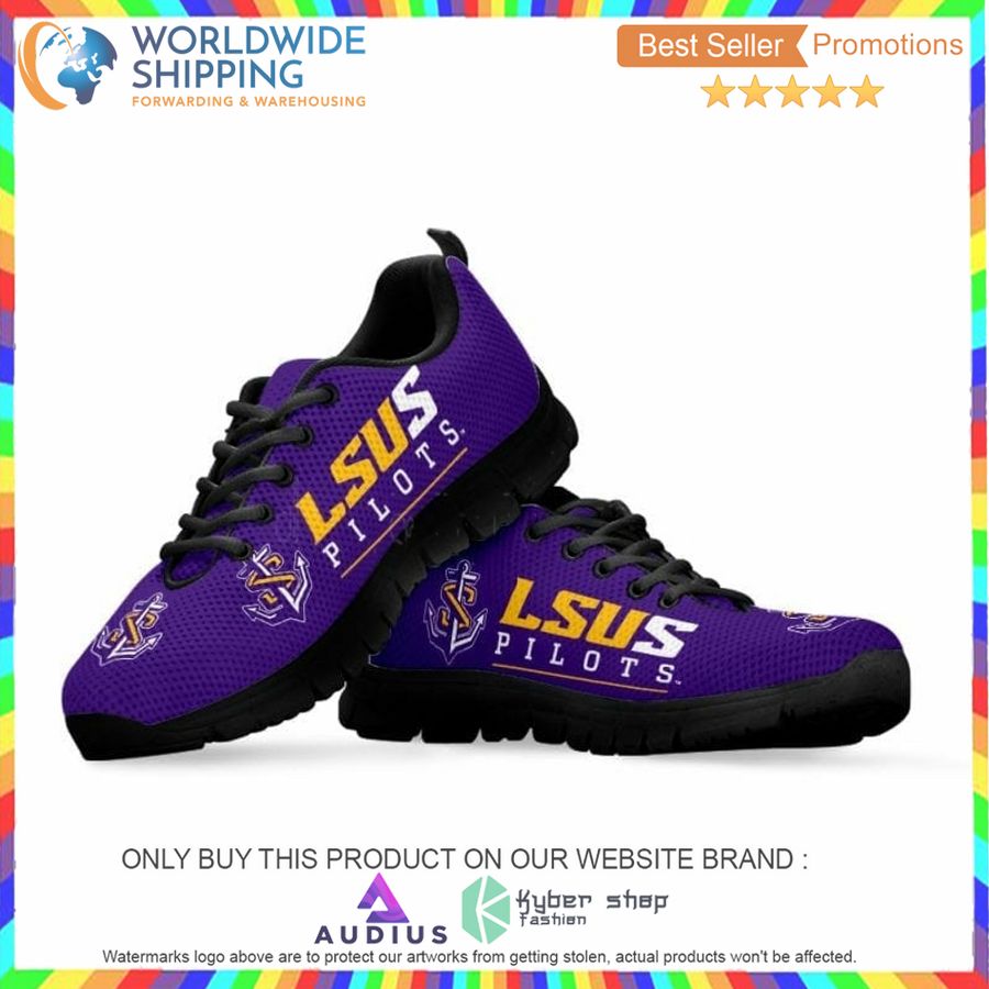 ncaa lsu shreveport pilots sneaker shoes 2 65504