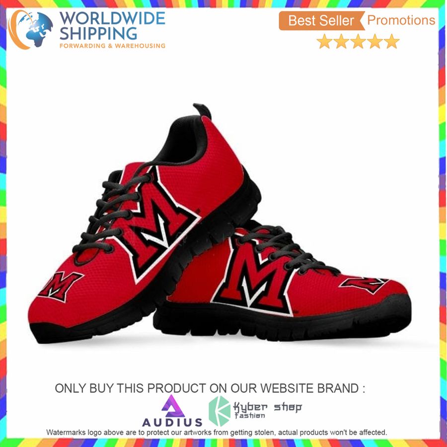 ncaa miami university redhawks sneaker shoes 2 22245