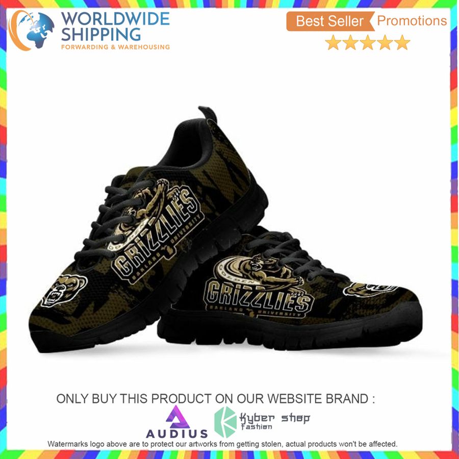 ncaa oakland golden grizzlies sneaker shoes 2 35849