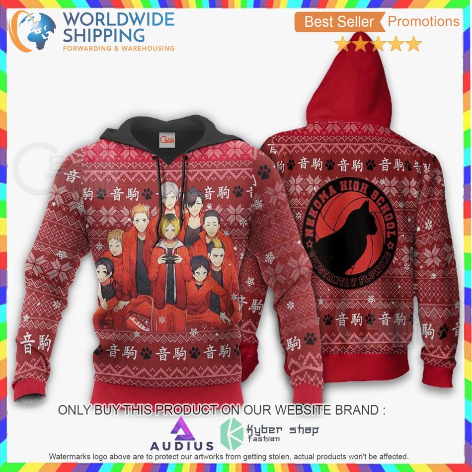 Nekoma High Haikyuu Anime Sweater, Hoodie 3 nekoma high haikyuu anime sweater hoodie 3 40670