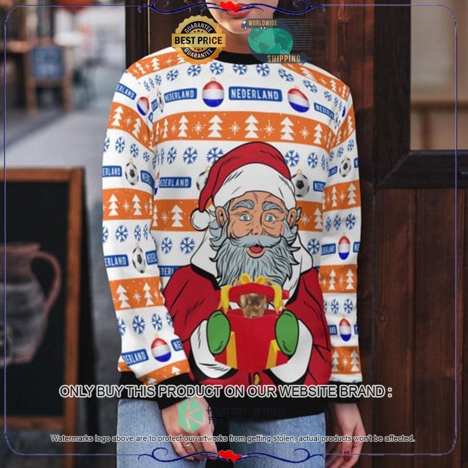 Netherlands Football Santa Claus Gift Ugly Christmas Sweater 23 netherlands football santa claus gift ugly christmas sweater 5 9960