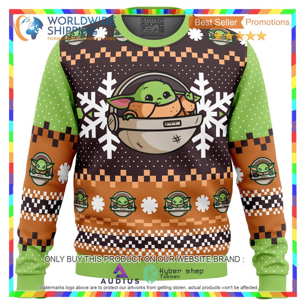 new baby yoda star wars ugly christmas sweater 2 59639