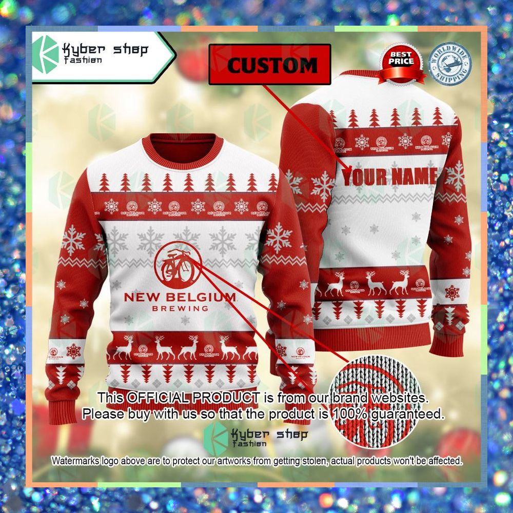 New Belgium Brewing Custom Name ugly Sweater 6 New Belgium Brewing Custom Name ugly Sweater word2