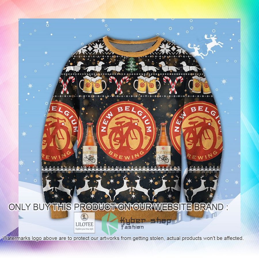 new belgium christmas sweater sweatshirt 2 4718