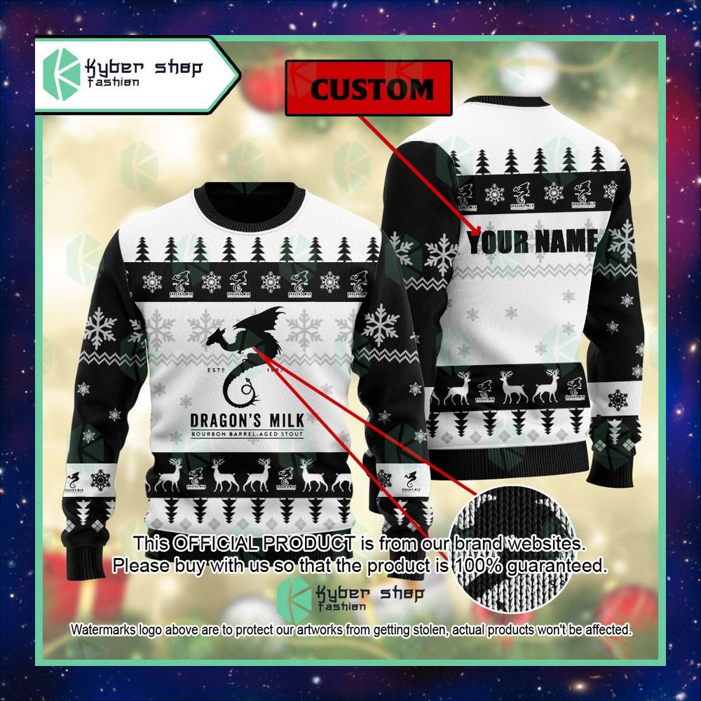 Personalized New Holland Dragon’s Milk Bourbon Barrel Stout Christmas Sweater 6 Personalized New Holland Dragon’s Milk Bourbon Barrel Stout Christmas Sweater word3