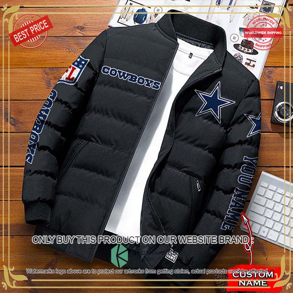 NFL Dallas Cowboys Custom Name Down Jacket