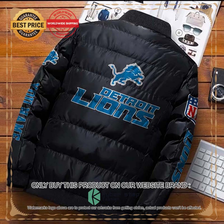 NFL Detroit Lions Logo Helmet Custom Name Down Jacket 6 NFL Detroit Lions Logo Helmet Custom Name Down Jacket word1