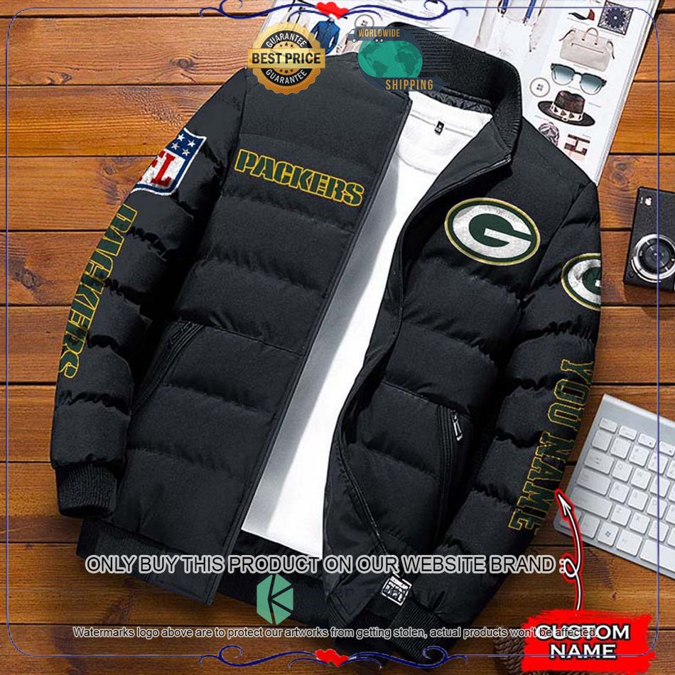 NFL Green Bay Packers Custom Name Down Jacket 3 NFL Green Bay Packers Custom Name Down Jacket word2