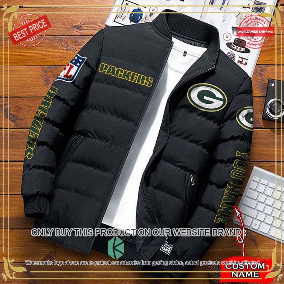 NFL Green Bay Packers Custom Name Down Jacket word1