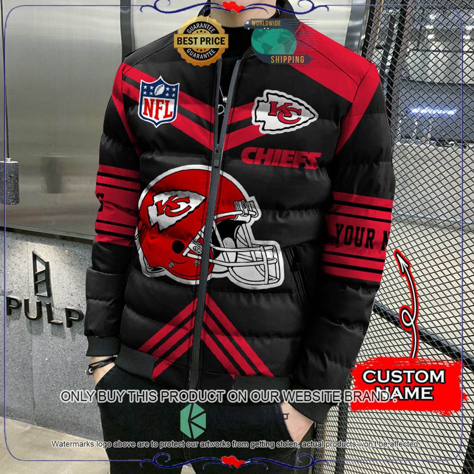 NFL Kansas City Chiefs Helmet Custom Name Down Jacket 8 NFL Kansas City Chiefs Helmet Custom Name Down Jacket word2