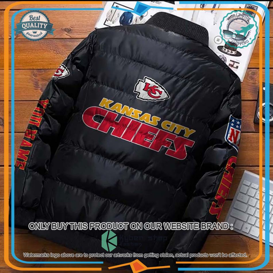 NFL Kansas City Chiefs Logo Helmet Custom Name Down Jacket 8 NFL Kansas City Chiefs Logo Helmet Custom Name Down Jacket word2
