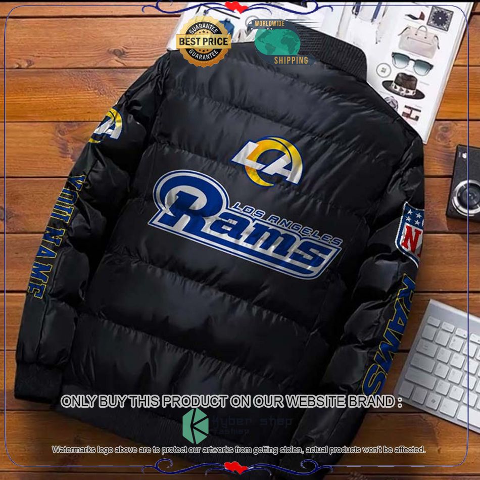 NFL Los Angeles Rams Logo Helmet Custom Name Down Jacket 4 NFL Los Angeles Rams Logo Helmet Custom Name Down Jacket word2