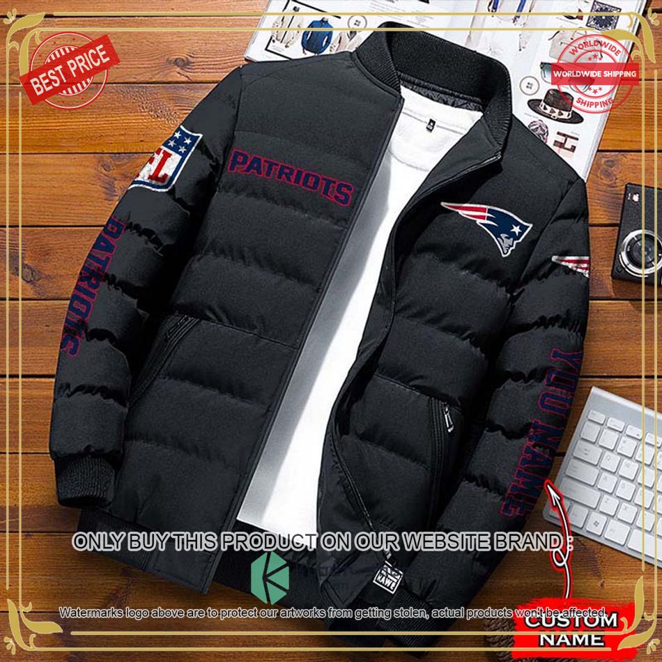 NFL New England Patriots Custom Name Down Jacket word2