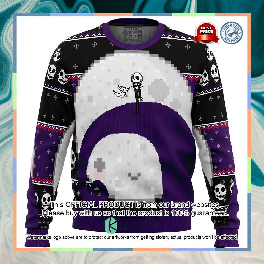 Nightmare Before Christmas Jack Moon Sweater Christmas 5