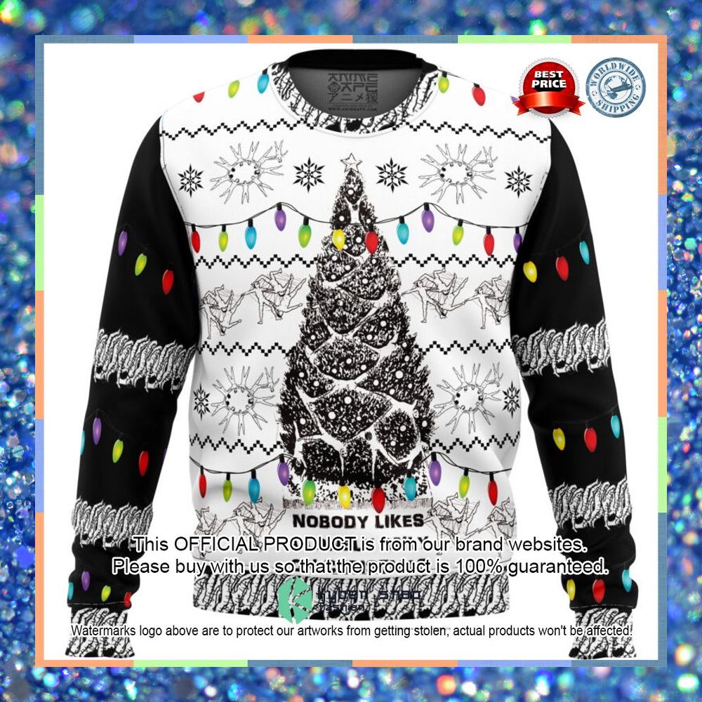 Nobody Likes a Lonely Only Army of One Junji Ito Christmas Sweater 5 Nobody Likes a Lonely Only Army of One Junji Ito Christmas Sweater word3