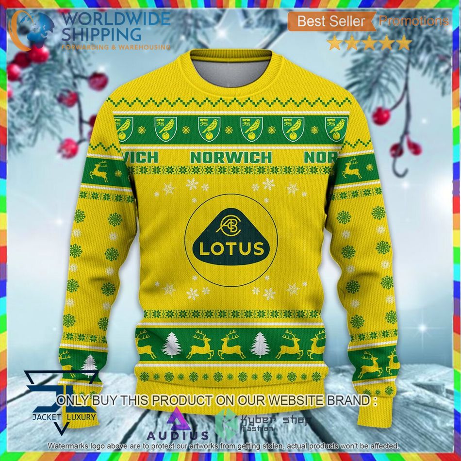 norwich city efl ugly christmas sweater 2 39915