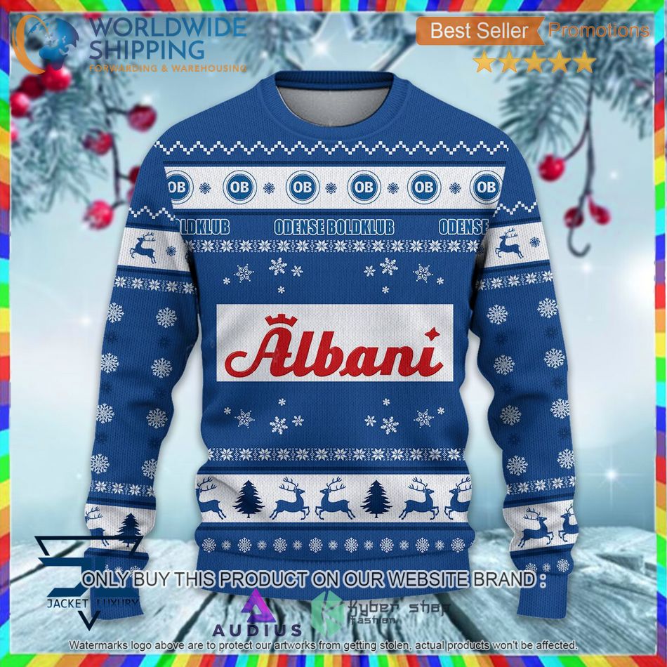 odense boldklub super league danish 1st division ugly sweater 2 53787