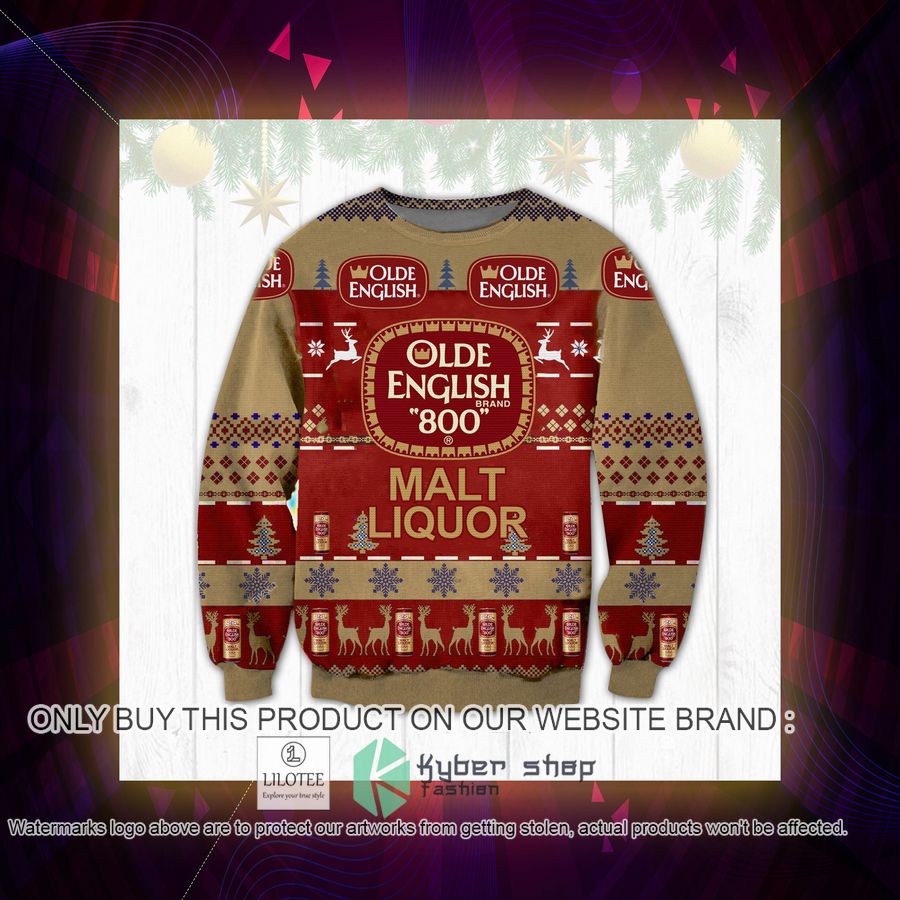 Olde English 800 Christmas Sweater, Sweatshirt 3 olde english 800 christmas sweater sweatshirt 3 89009
