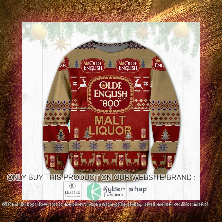Olde English 800 Christmas Sweater, Sweatshirt 4 olde english 800 christmas sweater sweatshirt 4 36471