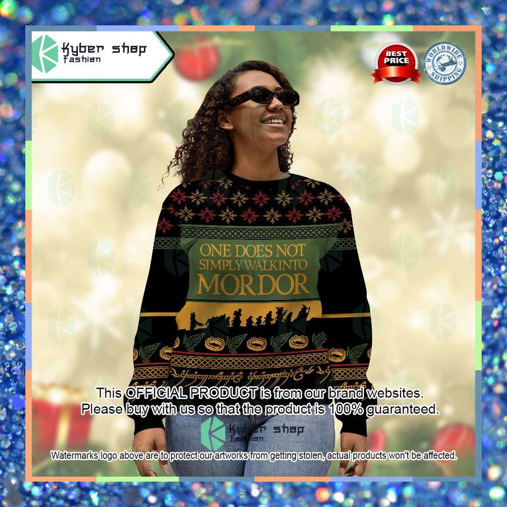 One Does Not Simply Walk Into Mordor Christmas Sweater 9 One Does Not Simply Walk Into Mordor Christmas Sweater word1