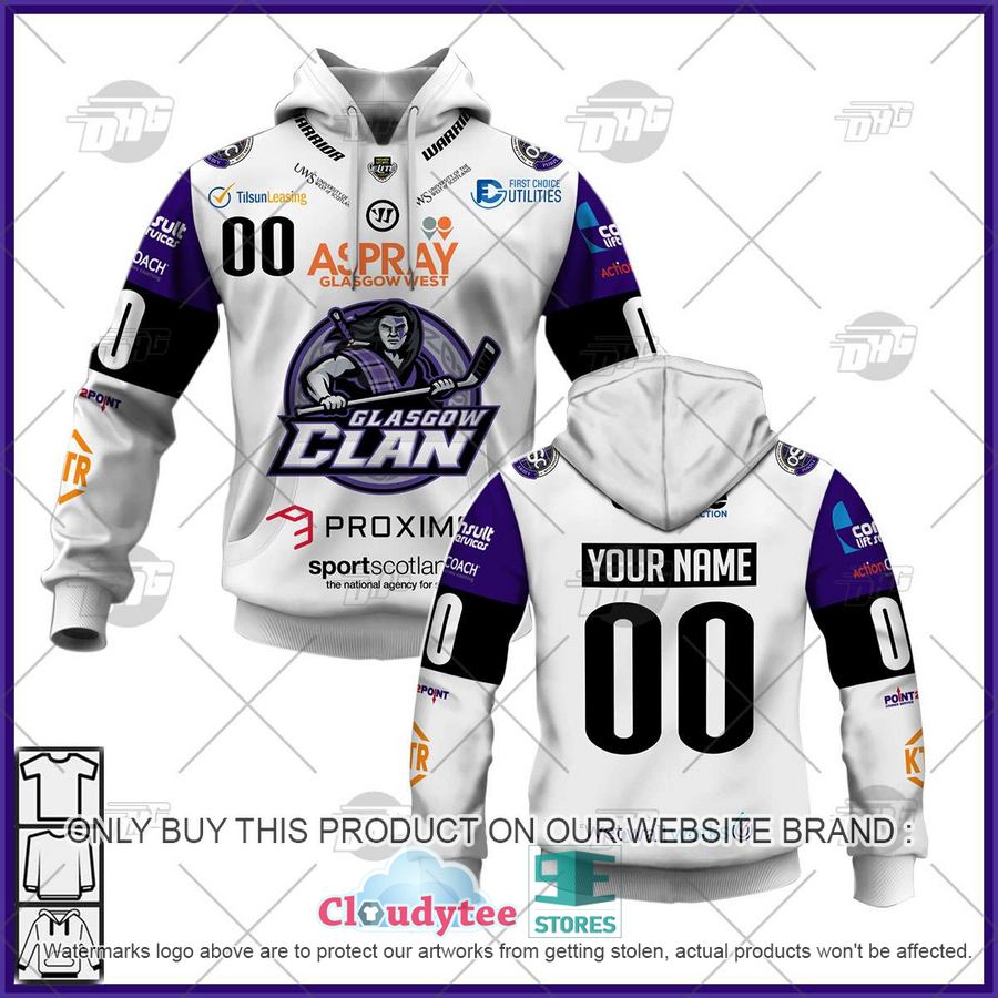 personalise eihl glasgow clan 202223 away hoodie shirt limited edition22zrl