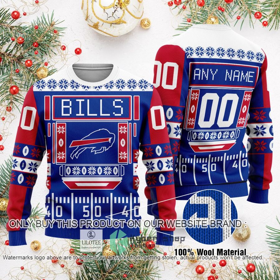 personalized buffalo bills nfl christmas sweater sweatshirt 1 7840