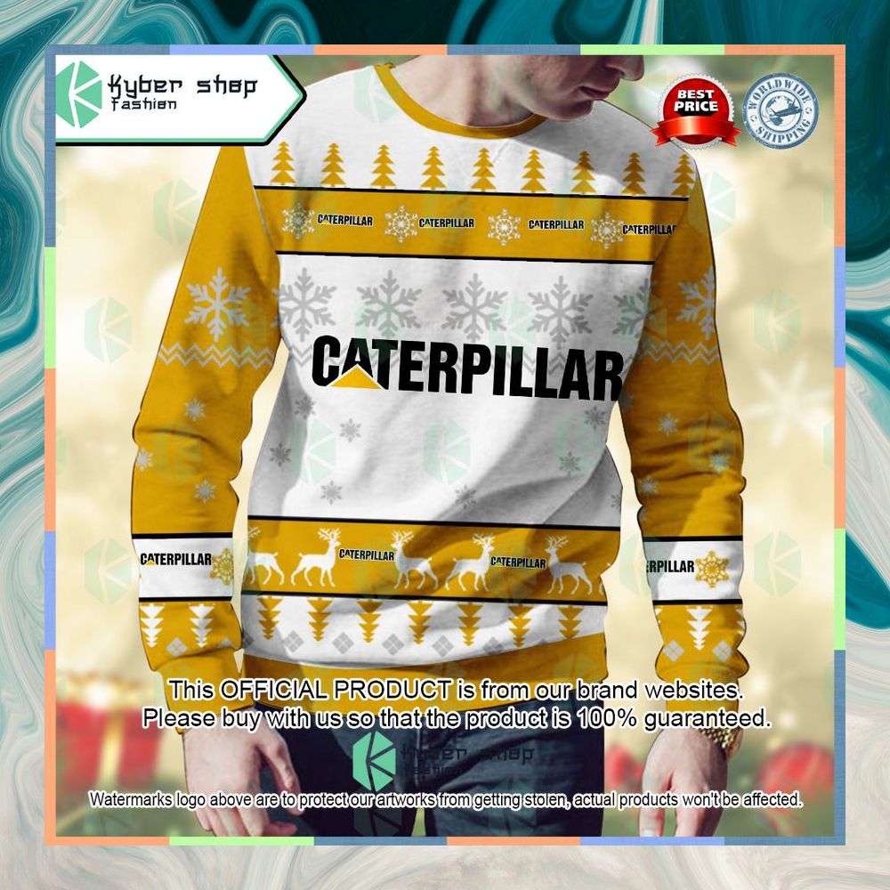 Personalized Caterpillar Christmas Sweater 7 Personalized Caterpillar Christmas Sweater word1
