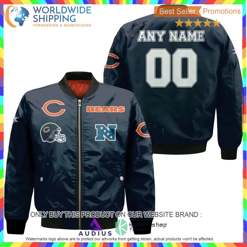 personalized chicago bears nfl bomber jacket 2 52702