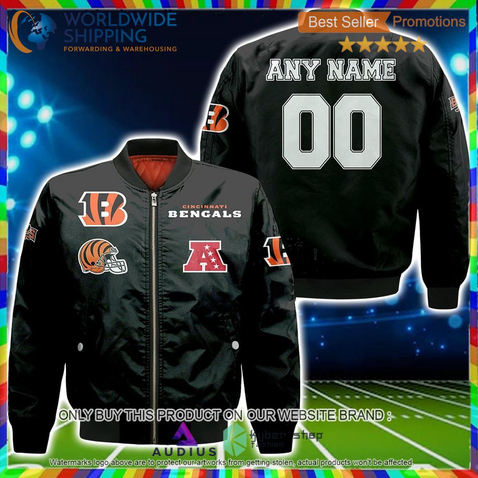 personalized cincinnati bengals nfl bomber jacket 1 49432