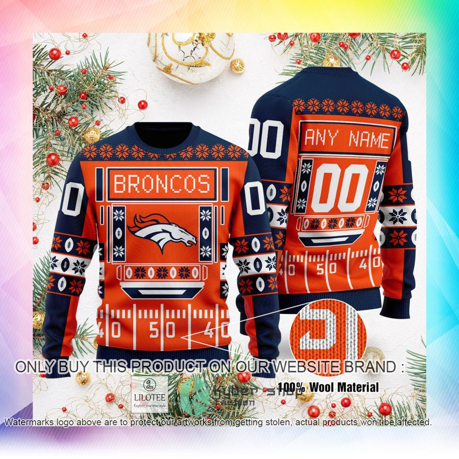 personalized denver broncos nfl christmas sweater sweatshirt 2 77850