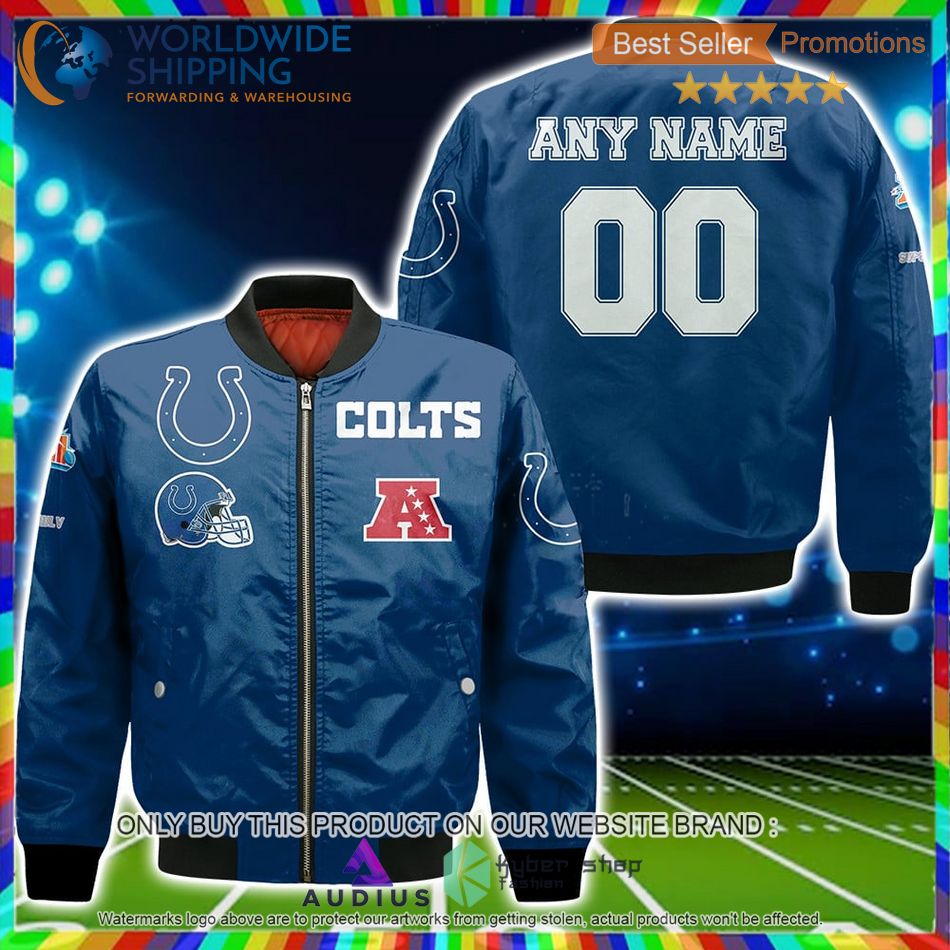personalized indianapolis colts nfl bomber jacket 1 40405