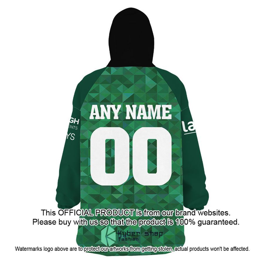 Personalized Ireland Connacht Rugby green Oodie Blanket Hoodie 6