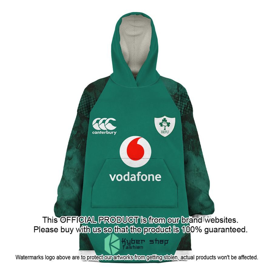 Personalized Ireland National Rugby Oodie Blanket Hoodie 16