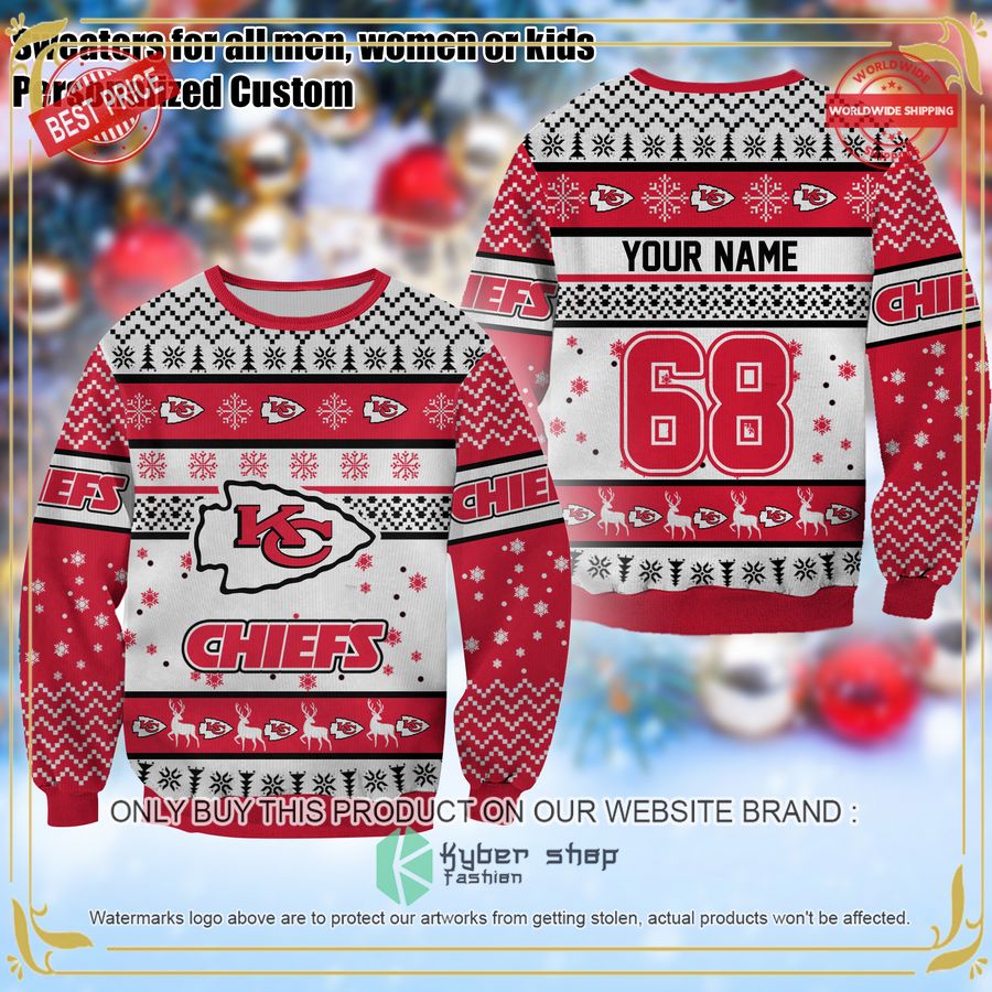 Personalized Kansas City Chiefs Christmas Sweater 4 Personalized Kansas City Chiefs Christmas Sweater word3