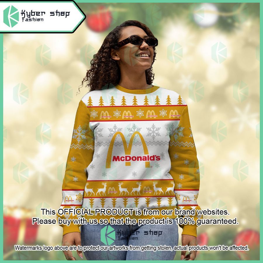 Personalized McDonald's Christmas Sweater 4 Personalized McDonald's Christmas Sweater word2