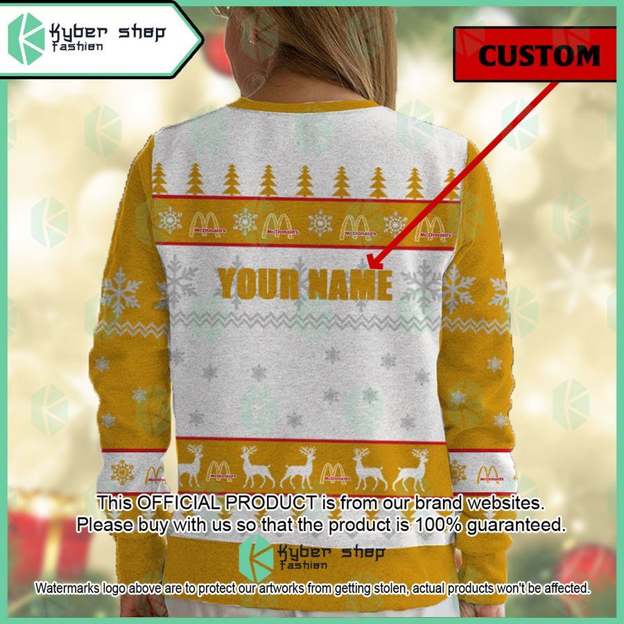 Personalized McDonald's Christmas Sweater 5 Personalized McDonald's Christmas Sweater word2