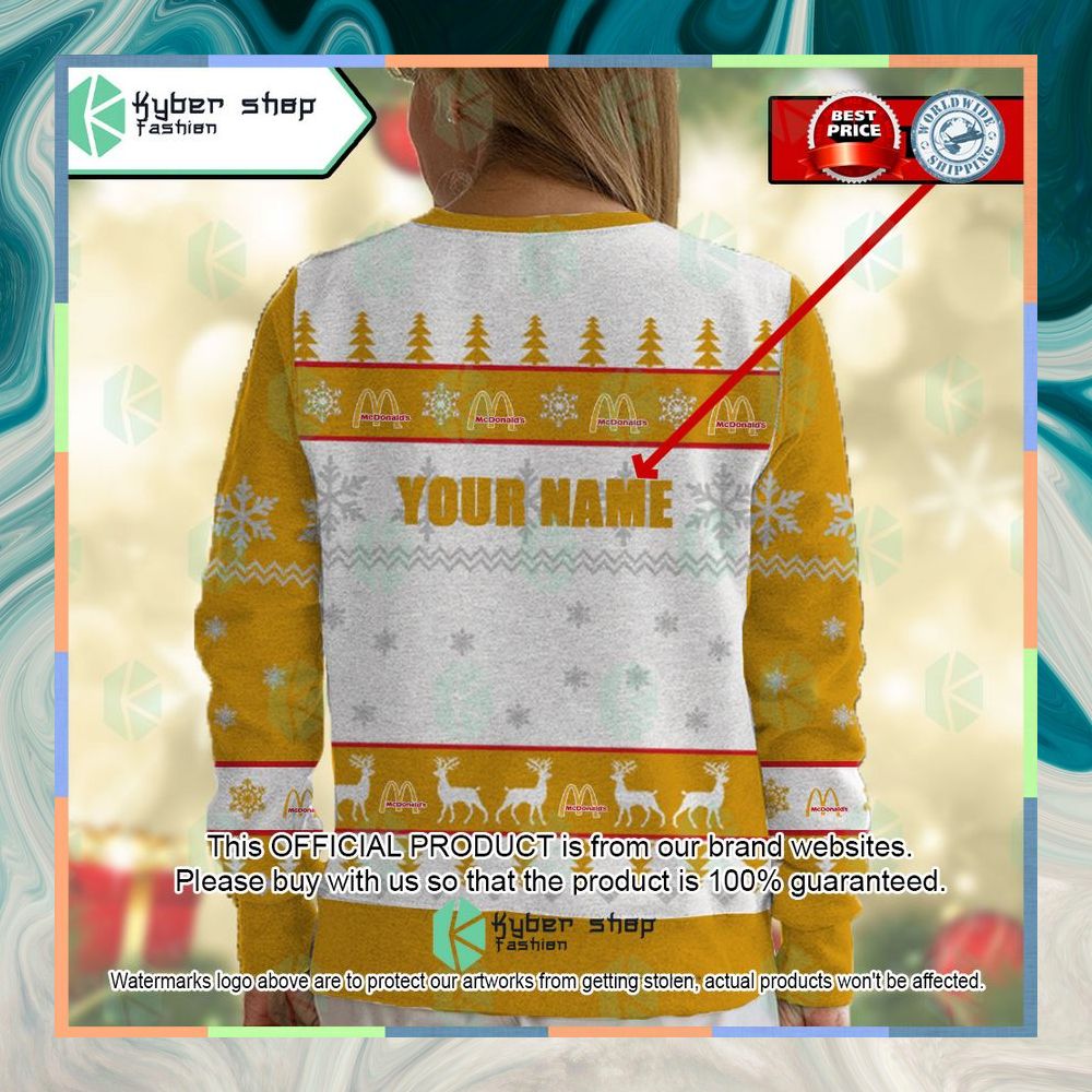 Personalized McDonald's Christmas Sweater 10 Personalized McDonald's Christmas Sweater word2