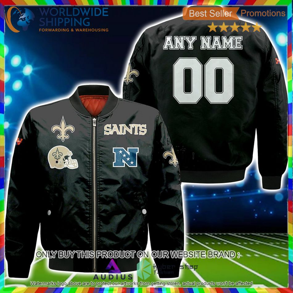 personalized new orleans saints nfl bomber jacket 1 1647