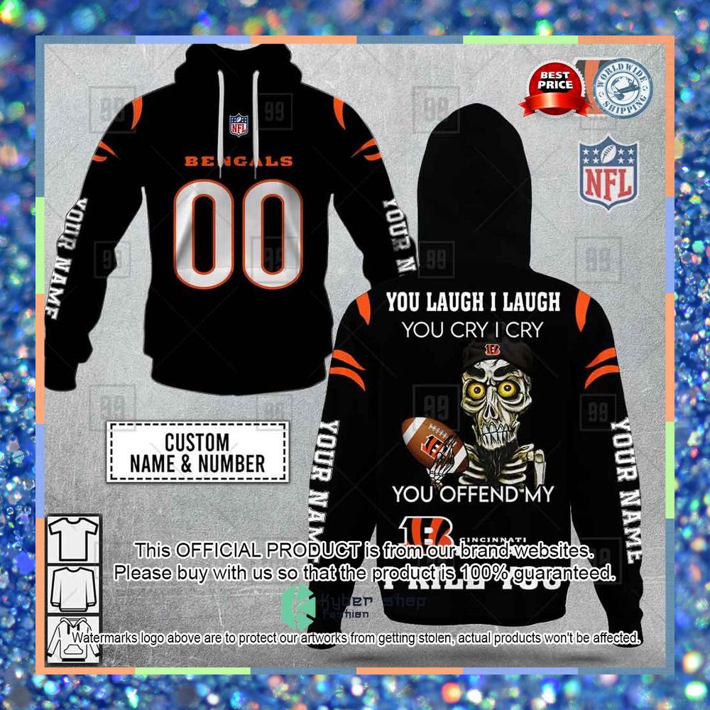 Personalized NFL Cincinnati Bengals You Laugh I Laugh Achmed Shirt, Hoodie 9 Personalized NFL Cincinnati Bengals You Laugh I Laugh Achmed Shirt, Hoodie word1