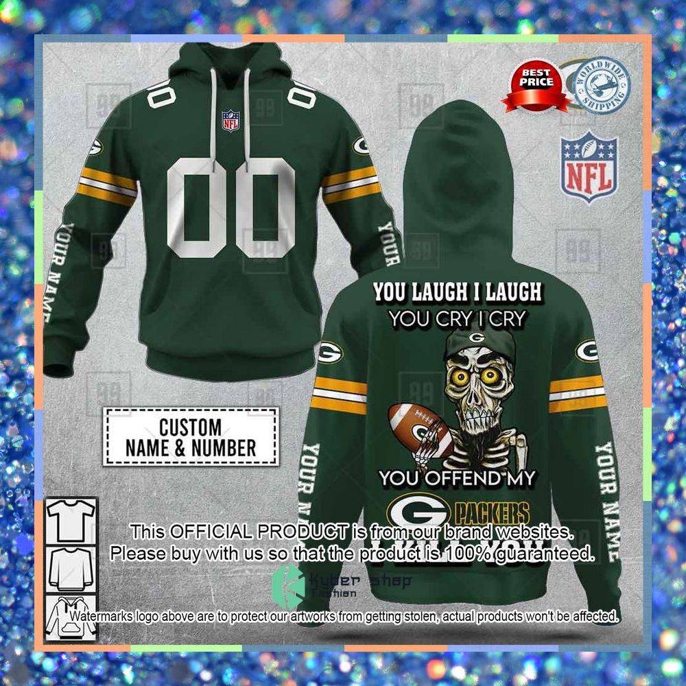 Personalized NFL Green Bay Packers You Laugh I Laugh Achmed Shirt, Hoodie 9 Personalized NFL Green Bay Packers You Laugh I Laugh Achmed Shirt, Hoodie word3